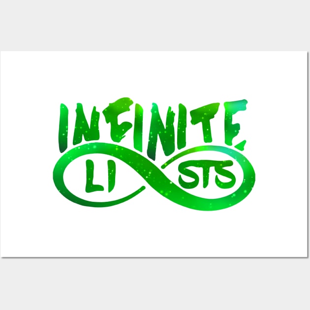 infinite lists Merch Wall Art by NewMerch